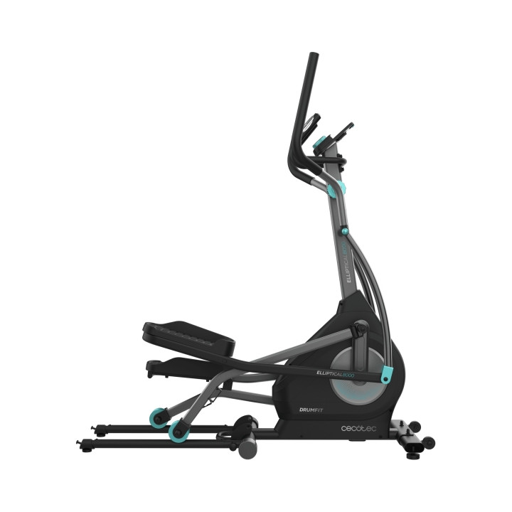 Cecotec Drumfit Elliptical 8000 Motor Pro Bicicleta Eliptica - Pantalla LCD - Volante de 8kg - App Kinomap - Plegable Verticalme