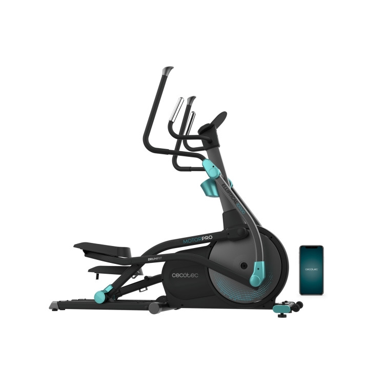 Cecotec Drumfit Elliptical 10000 Motor Pro Bicicleta Eliptica - Pantalla LCD - Resistencia Magnetica - App Kinomap - Plegable pa