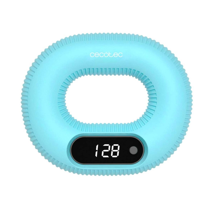 Cecotec Drumfit HandFit Smart Fortalecedor de Mano - Pantalla LED Inteligente - Resistencia de 14kg - Base Antideslizante - Lava