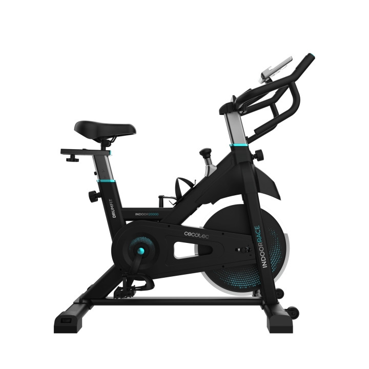 Cecotec Drumfit Indoor 20000 Race Bicileta Estatica - Pantalla LCD - Volante con Inercia de 20kg - Manillar Ergonomico - Sillin