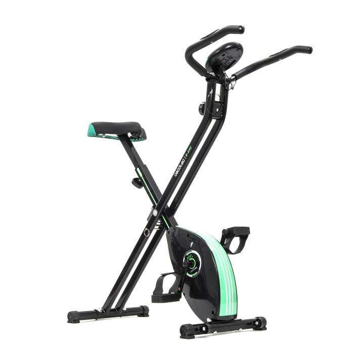 Cecotec X-Bike Bicicleta Estatica Plegable - Volante de Inercia 2.5kg - Manillar y Sillin Regulables - Sistema Silence Fit - Erg