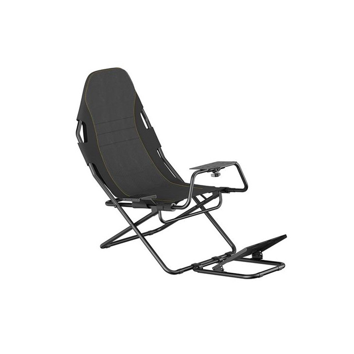 Cromad Slim Racing Seat Asiento Simulador de Carreras - Soporte para Pedales y Volante Ajustables - Diseño Plegable