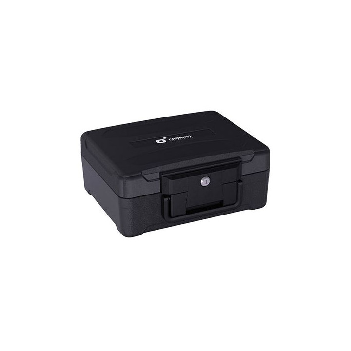Cromad Firebox S1 Caja Fuerte - Resistente a Fuego y Agua - Cerradura de Llave - Diseño Robusto y Portatil - 155x365x285mm