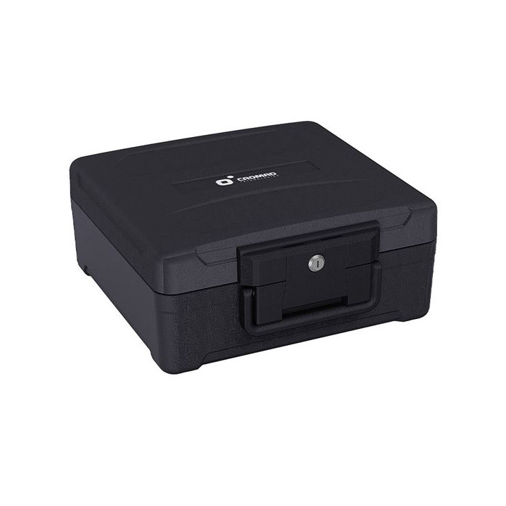 Cromad Firebox M1 Caja Fuerte - Resistente a Fuego y Agua - Cerradura de Llave - Diseño Robusto y Portatil - 170x390x365mm