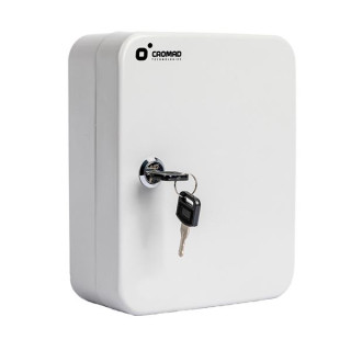 Cromad CR1227 Armario de Seguridad Para Llaves - Cerradura de Llave - 20 Ganchos Metalicos - Instalacion Mural Sencilla - Color