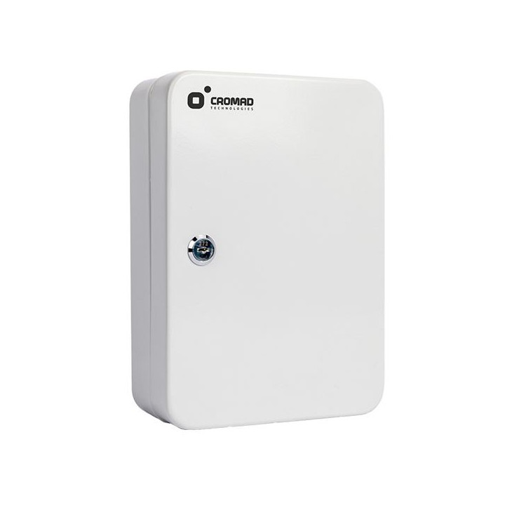 Cromad CR1228 Armario de Seguridad Para Llaves - Cerradura de Llave - 48 Ganchos Metalicos - Instalacion Mural Sencilla - Color