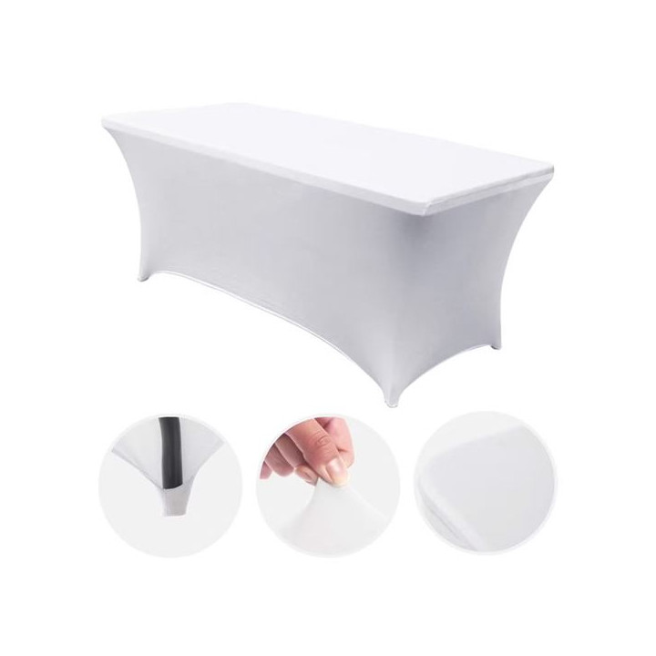 Sungarden Funda Para Mesa de Resina 152x70x74cm - Color Blanco