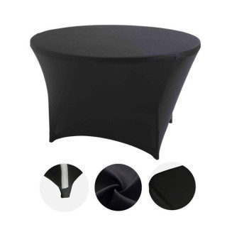 Sungarden Funda Para Mesa de Resina Redonda 160x74cm - Color Negro