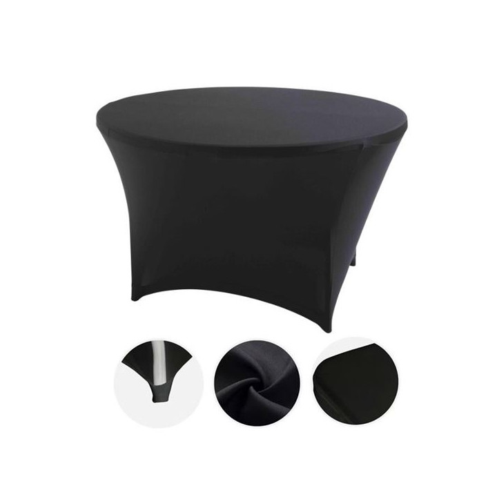 Sungarden Funda Para Mesa de Resina Redonda 160x74cm - Color Negro
