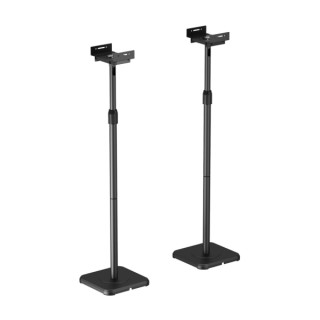 Aisens Pack Soporte Universal de Suelo para Altavoces - Altura y Anchura Ajustable - Giratorio e Inclinable - Carga Max. 5Kg - C