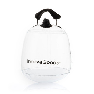 Innovagoods Fibell Pesa Rusa de Agua - Capacidad 10L - Guia de Ejercicios - Hinchable - Incluye Inflador - Peso Ajustable - Comp