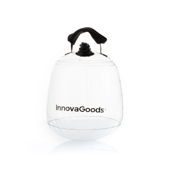 Innovagoods Fibell Pesa Rusa de Agua - Capacidad 10L - Guia de Ejercicios - Hinchable - Incluye Inflador - Peso Ajustable - Comp