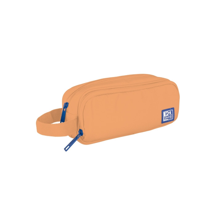 Oxford B-Smart Estuche Portatodo - 3 Compartimentos - Asa Lateral - Fabricado en Material Reciclado - Color Melocoton