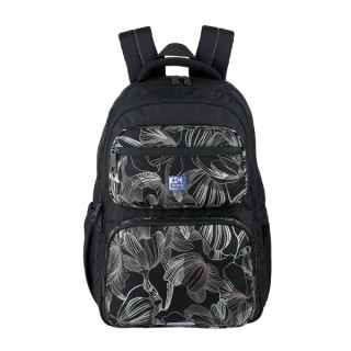 Oxford Dream Tech Floral Print Mochila Escolar 25L - 2 Compartimentos y 10 Bolsillos - Espalda Ergonomica Transpirable - Asas Ac