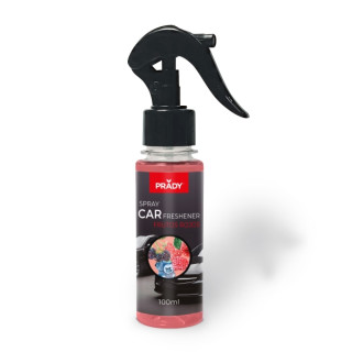 Prady Ambientador Coche Frutos Rojos - Frasco de 100 ml - Spray Pulverizador