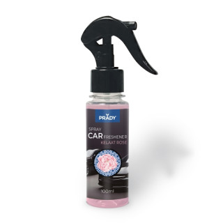 Prady Ambientador Coche Kelaat Rose - Frasco de 100 ml - Spray Pulverizador