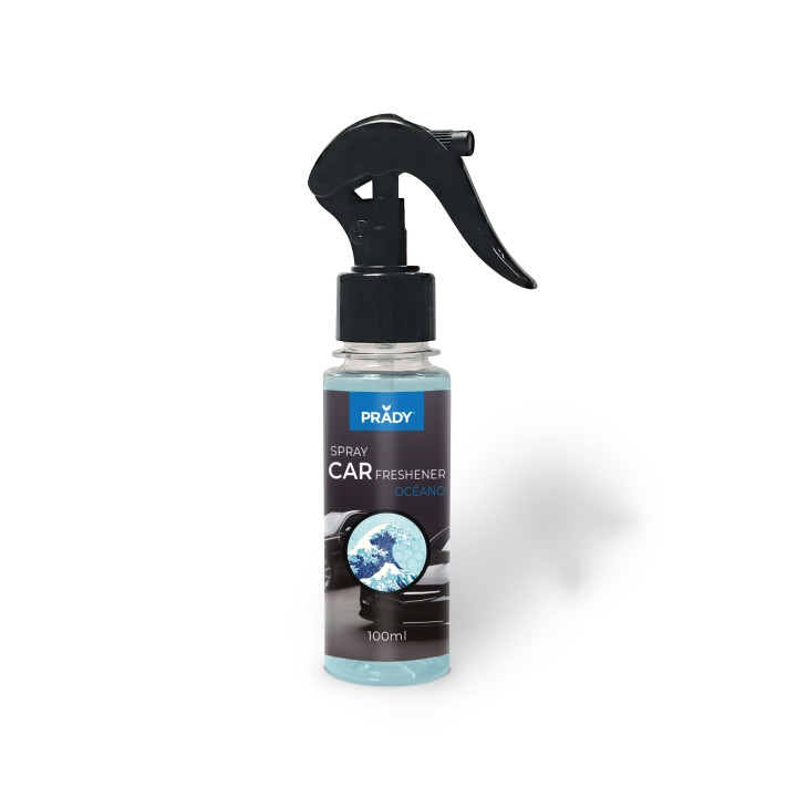 Prady Ambientador Coche Oceano - Frasco de 100 ml - Spray Pulverizador