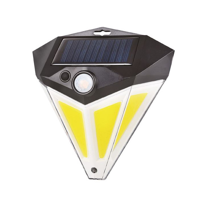 Elbat Aplique Led Solar - 200LM - Luz Fria 6500K - Sensor de movimiento - Bateria 1200mAh