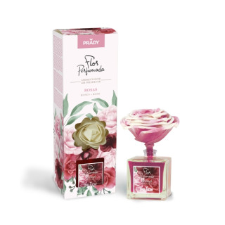 Prady Ambientador Flor Perfumada Rosas - Frasco de Cristal 90ml