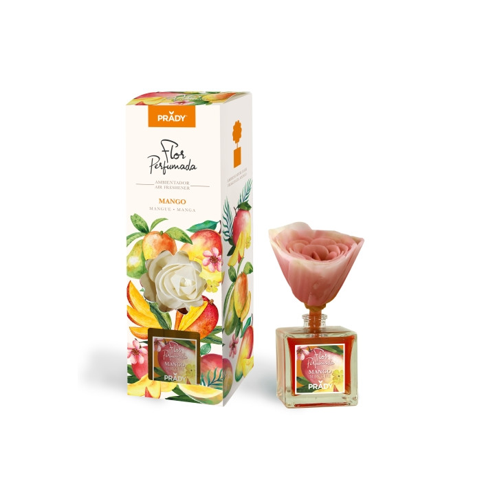 Prady Ambientador Flor Perfumada Mango - Frasco de Cristal 90ml