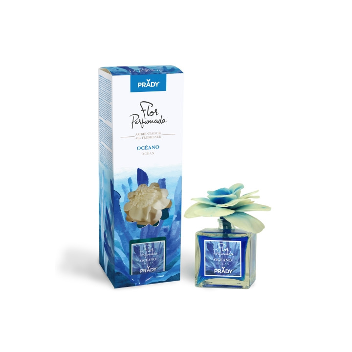 Prady Ambientador Flor Perfumada Oceano - Frasco de Cristal 90ml