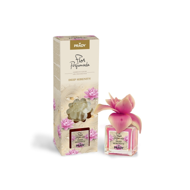 Prady Ambientador Flor Perfumada Deep Serenity - Frasco de Cristal 90ml