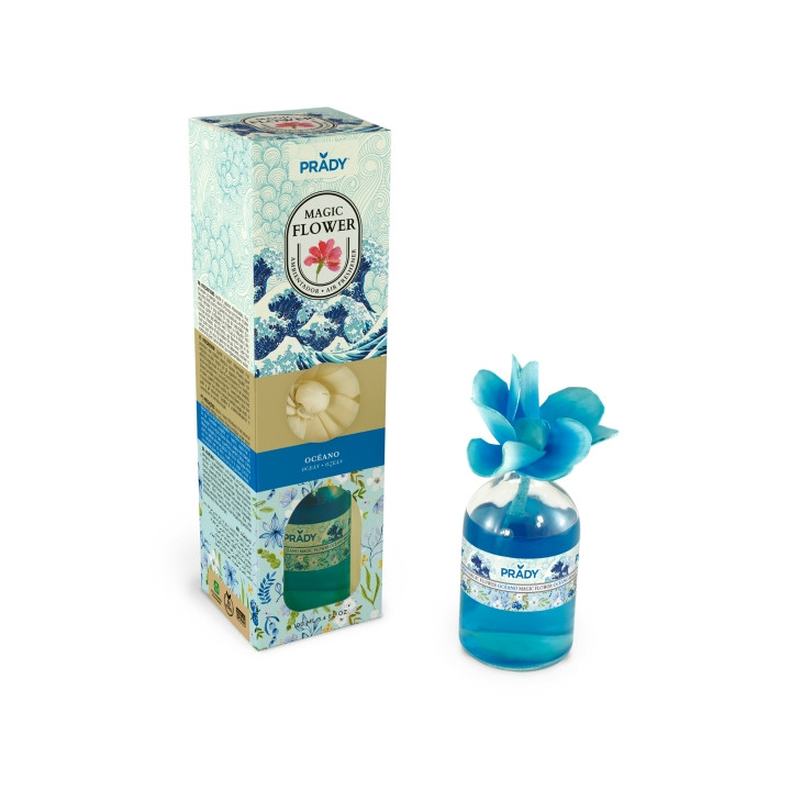 Prady Ambientador Magic Flower Oceano - Frasco de Cristal 100ml
