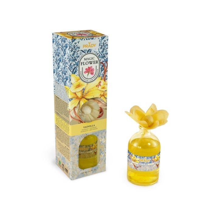 Prady Ambientador Magic Flower Vainilla - Frasco de Cristal 100ml