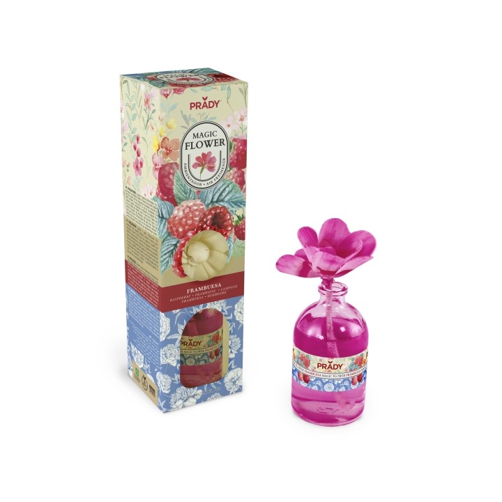 Prady Ambientador Magic Flower Frambuesa - Frasco de Cristal 100ml