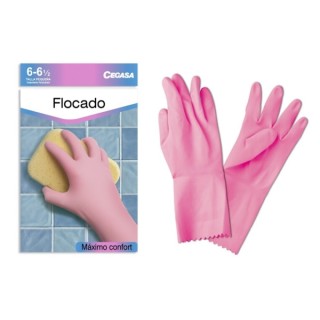 Cegasa Guantes de Latex Talla P 6-6 1/2 - Flocados - Uso General