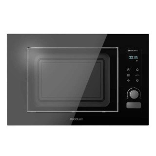 Cecotec GrandHeat 2090 Built-In Touch Black Microondas Encastrable con Grill 21L 1200W - Temporizador hasta 60min - 8 Funciones