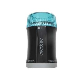 Cecotec TitanMill 200 Molinillo de Cafe y Especias 200W - Capacidad 50gr - Cuchillas Recubiertas de Titanio - Recipiente de Acer