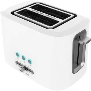 Cecotec Toast & Taste 9000 Double White Tostadora Electrica 980W - 6 Niveles - 2 Ranuras Cortas Extraanchas - Capacidad para 2 T