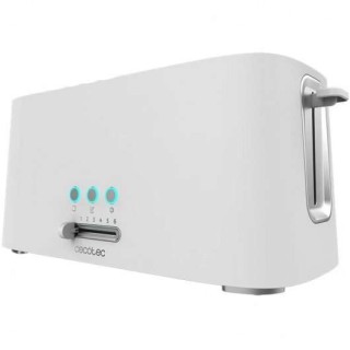 Cecotec Toast & Taste 16000 Extra White Tostadora Electrica 1630W - 6 Niveles - 2 Ranuras Largas Extraanchas - Capacidad para 4