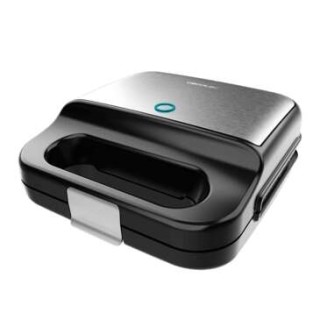 Cecotec Rock’nToast 4 in 1 Sandwichera 1000W - Capacidad para 2 Sandwiches - 4 Placas Intercambiables con Revestimiento de Piedr