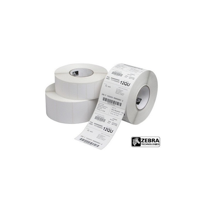 Zebra Z-Select 2000T Pack de 12 Rollos de Etiquetas Termicas Originales 102x76mm - Adhesivo Permanente - 930 Unidades x Rollo -