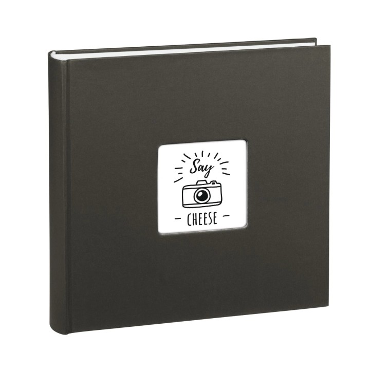 Hama Fine Art Album de Fotos - 100 Paginas Blancas - Tapa de Papel con Textura - 30x30cm - Color Negro