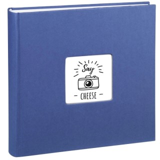 Hama Fine Art Album de Fotos - 100 Paginas Blancas - Tapa de Papel con Textura - 30x30cm - Color Azul