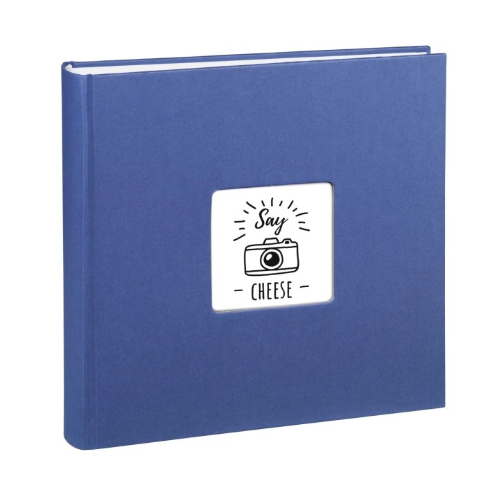 Hama Fine Art Album de Fotos - 100 Paginas Blancas - Tapa de Papel con Textura - 30x30cm - Color Azul