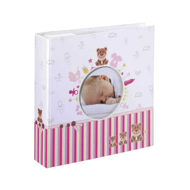 Hama Moni Album de Fotos - Capacidad para 200 Fotos 10x15cm - Insercion Lateral - Tapa Plastificada - 22.5x22cm - Multicolor