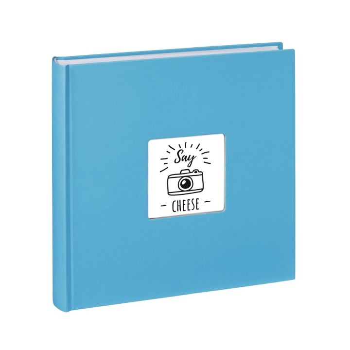 Hama Fine Art Album de Fotos - 100 Paginas Blancas - Tapa de Papel con Textura - 30x30cm - Color Azul