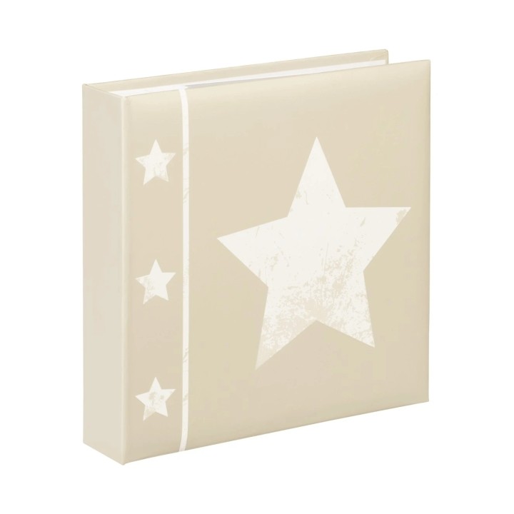 Hama Skies Album de Fotos - Capacidad para 200 Fotos 10x15cm - Insercion Lateral - Tapa Plastificada - 22.5x22cm - Color Beige