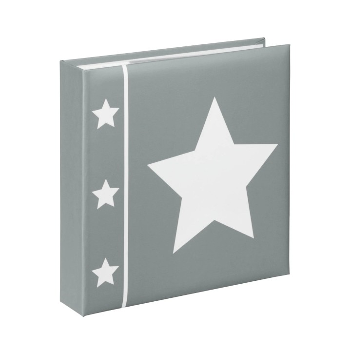 Hama Skies Album de Fotos - Capacidad para 200 Fotos 10x15cm - Insercion Lateral - Tapa Plastificada - 22.5x22cm - Color Gris