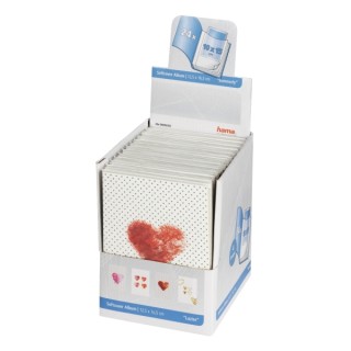 Hama Expositor con 24 Albumes de Fotos - Capacidad para 24 Fotos 10x15cm - Tapa Blanda - Insercion Desde Arriba - 12.5x16.5cm -