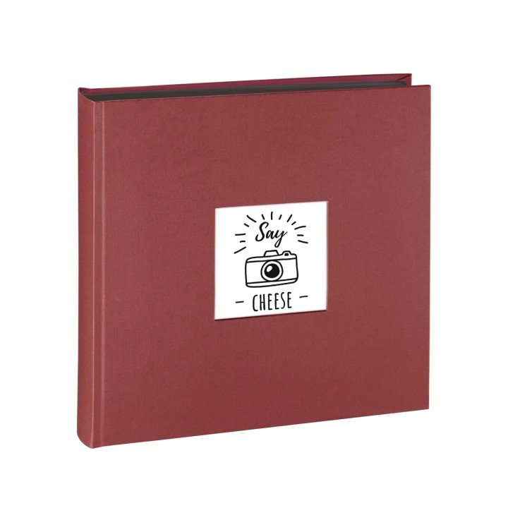 Hama Fine Art Album de Fotos - 100 Paginas Negras - Tapa de Papel - 30x30cm - Color Rojo