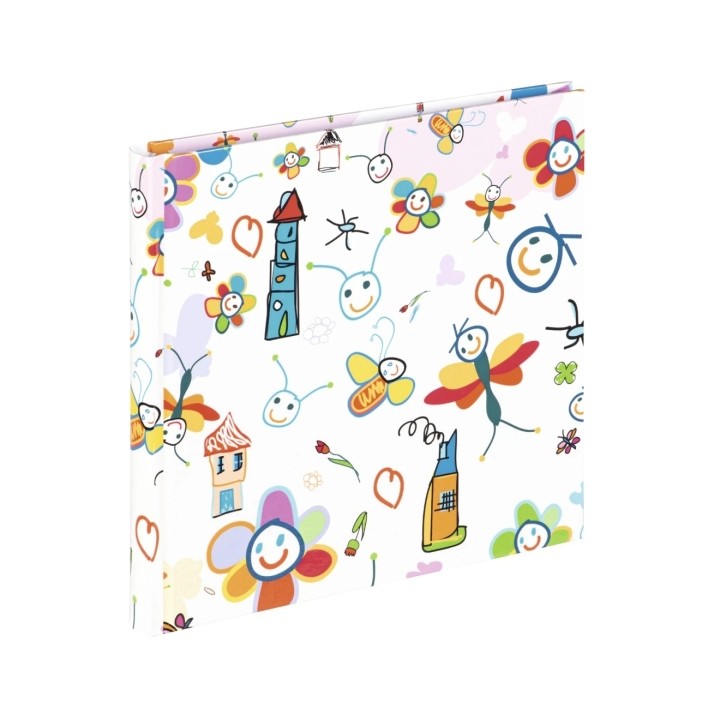 Hama Kritzelkratzel Album de Fotos - 30 Paginas Blancas - Tapa Plastificada - 18x18cm - Multicolor