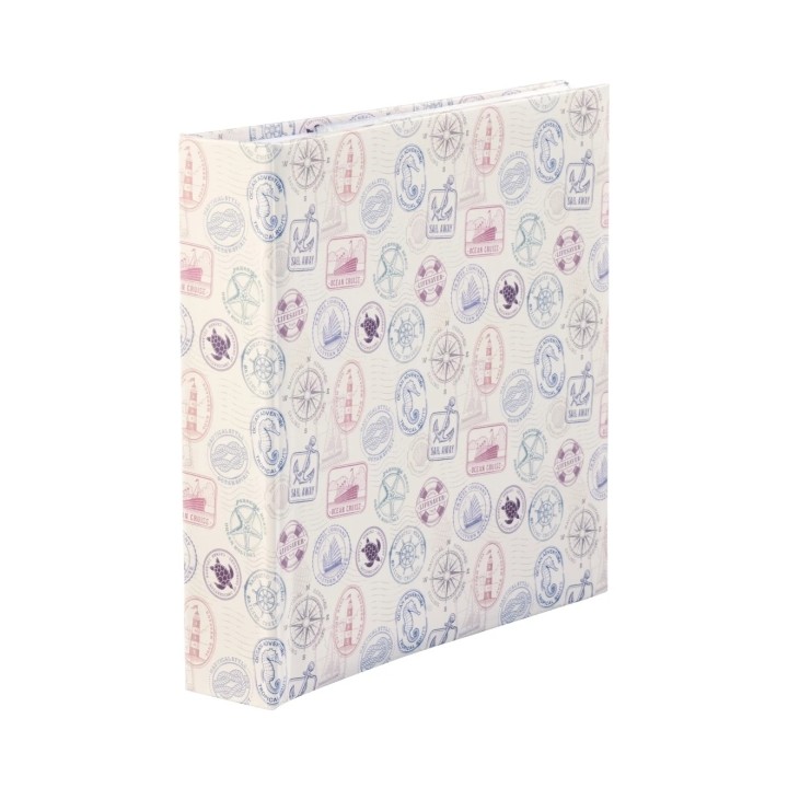 Hama Sellos Album de Fotos - Capacidad para 200 Fotos 10x15cm - Insercion Lateral - Tapa Plastificada - 22.5x22cm - Multicolor