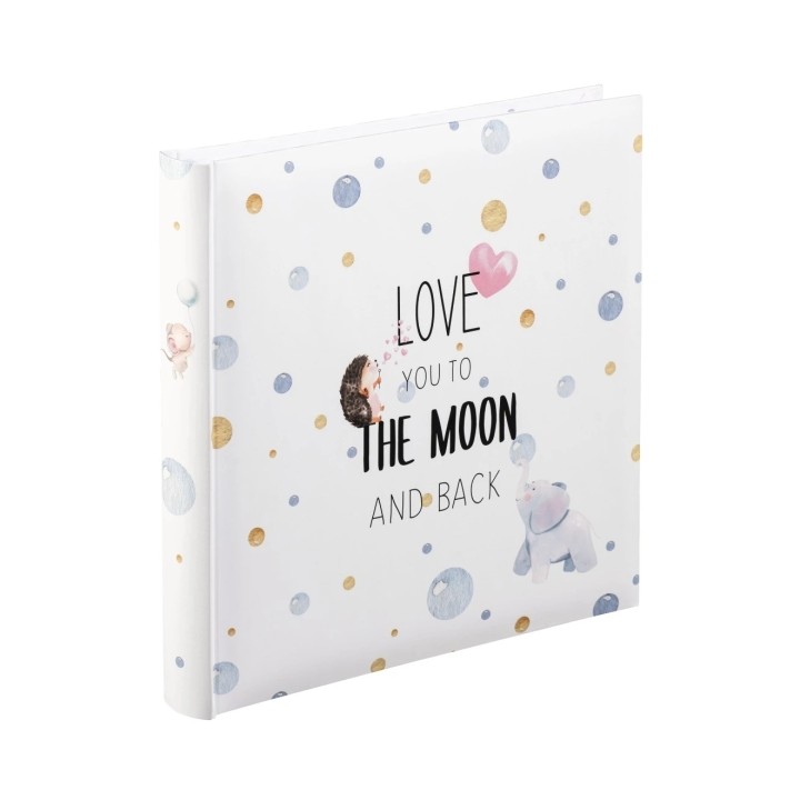 Hama To The Moon Album de Fotos - 50 Paginas Blancas - Tapa Plastificada - 25x25cm - Multicolor