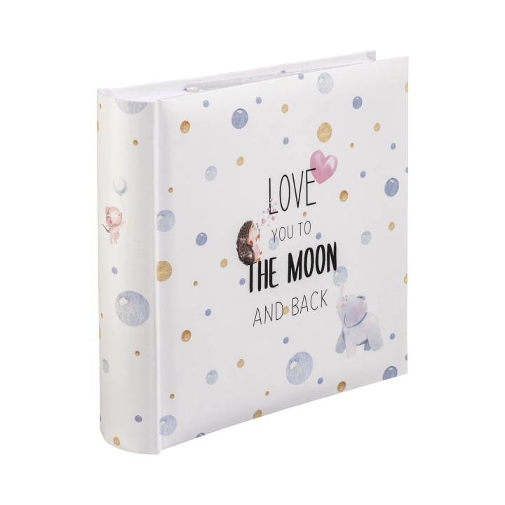 Hama hasta la Luna Album de Fotos - Capacidad para 200 Fotos 10x15cm - Insercion Lateral - Tapa Plastificada - 22.5x22cm - Multi
