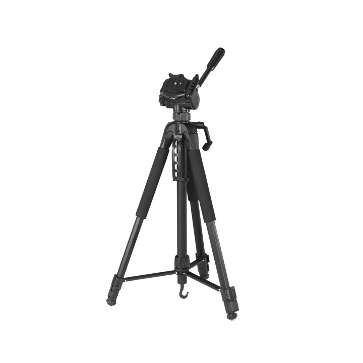 Hama Tripode para Camara con Rosca 1/4" - Peso Max 5kg - Altura hasta 170cm - Soporte para Smartphone y Tablet - Manivela en Col